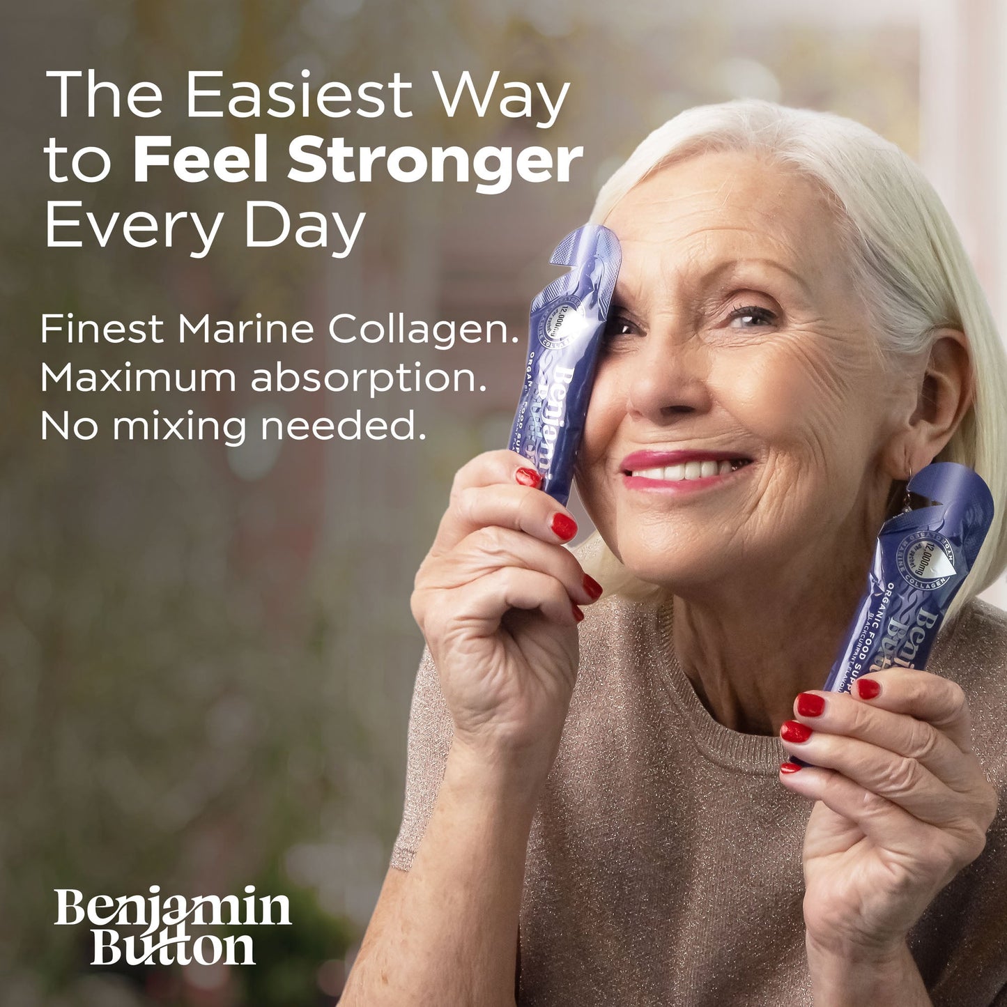 14x BlackCurrant 12,000mg Marine Collagen Liquid Sachets