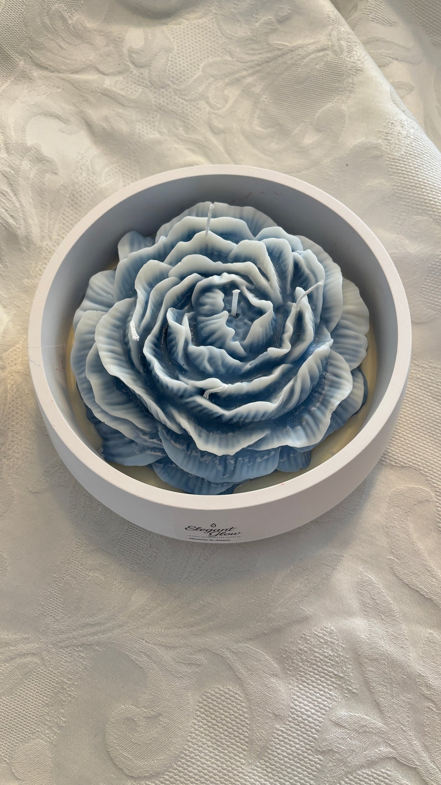 Large Peony Candle