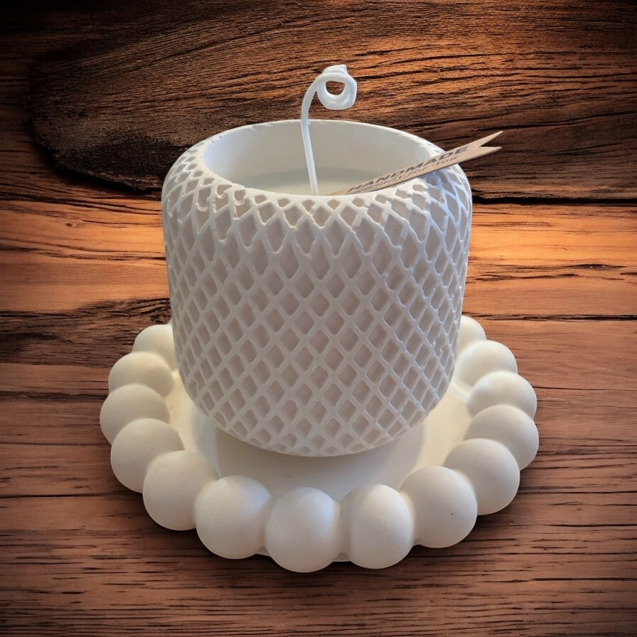 White elegant candle