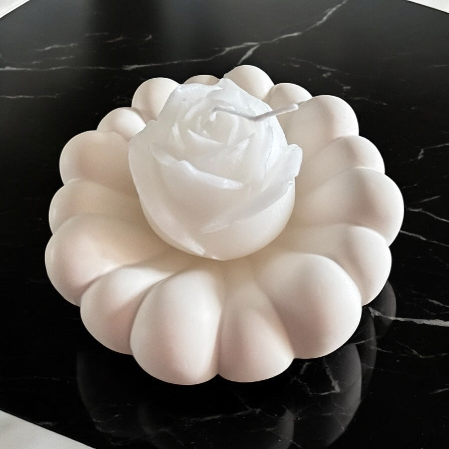 White Candle Rose - Small