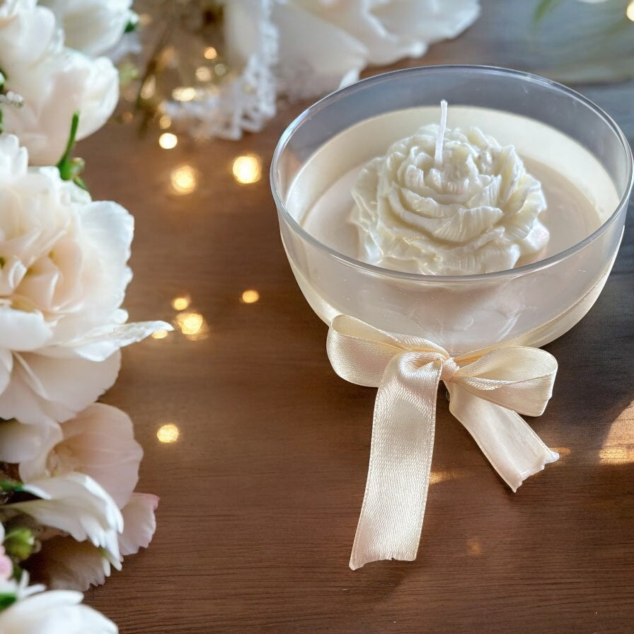 Elegant Wedding Ivory Candle