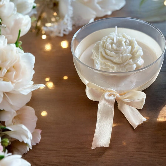Elegant Wedding Ivory Candle