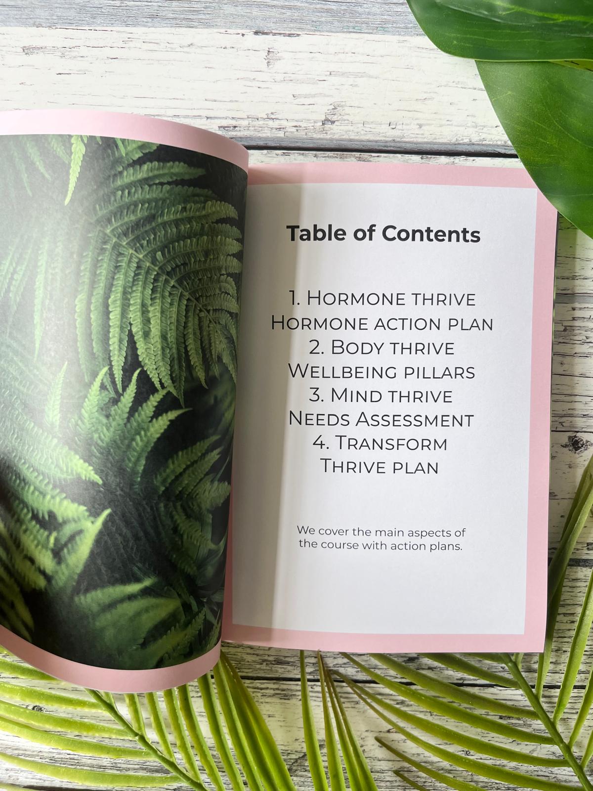 Menothrive Journal - natural menopause tips and assessment