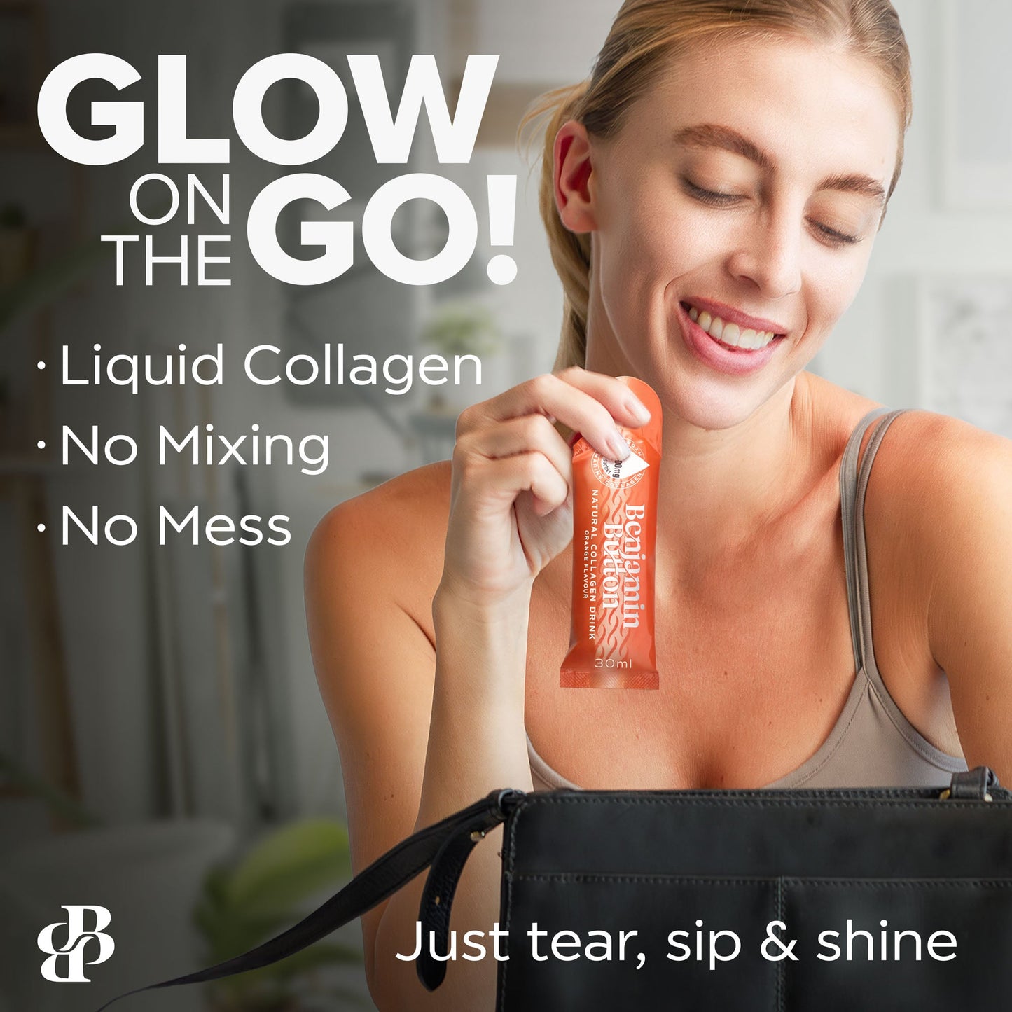 14x Orange 12,000mg Marine Collagen Liquid Sachets