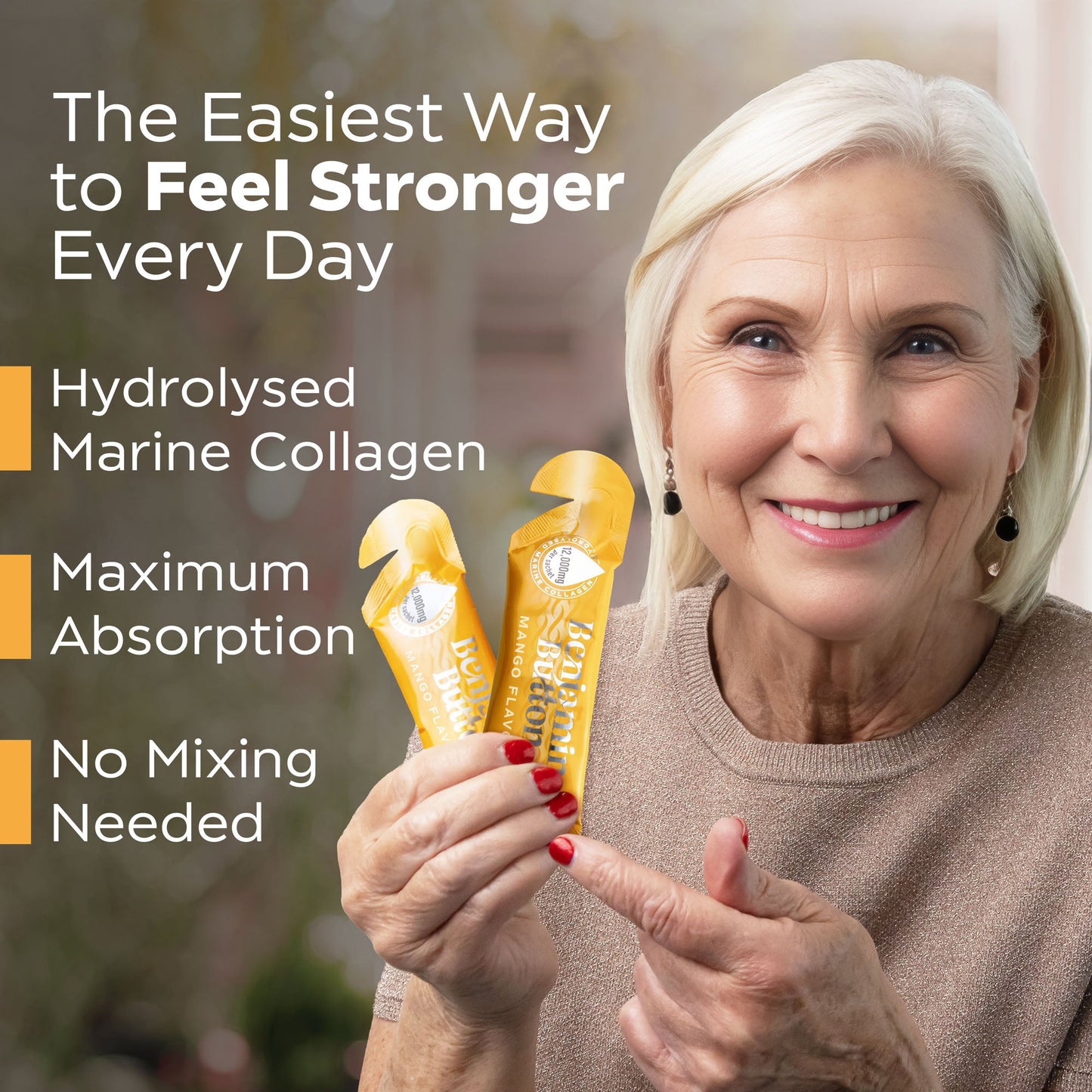 14x Mango 12,000mg Marine Collagen Liquid Sachets