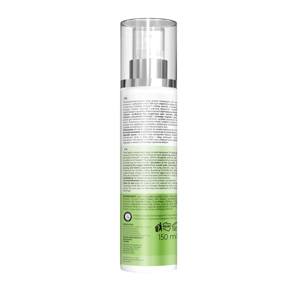 Apis Natural Solution Anti‑Hair Loss Strengthening Spray | 150 ml