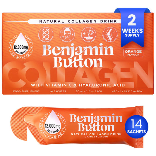 14x Orange 12,000mg Marine Collagen Liquid Sachets