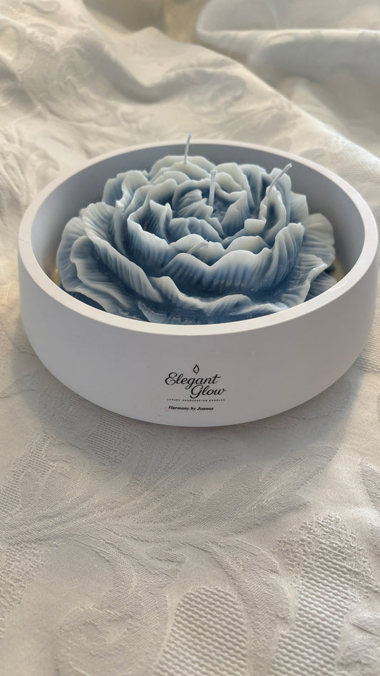 Large Peony Candle