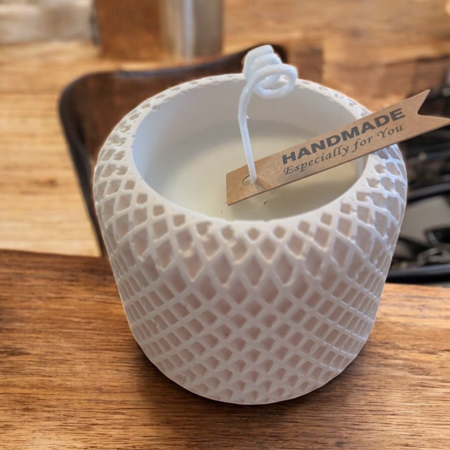 White elegant candle
