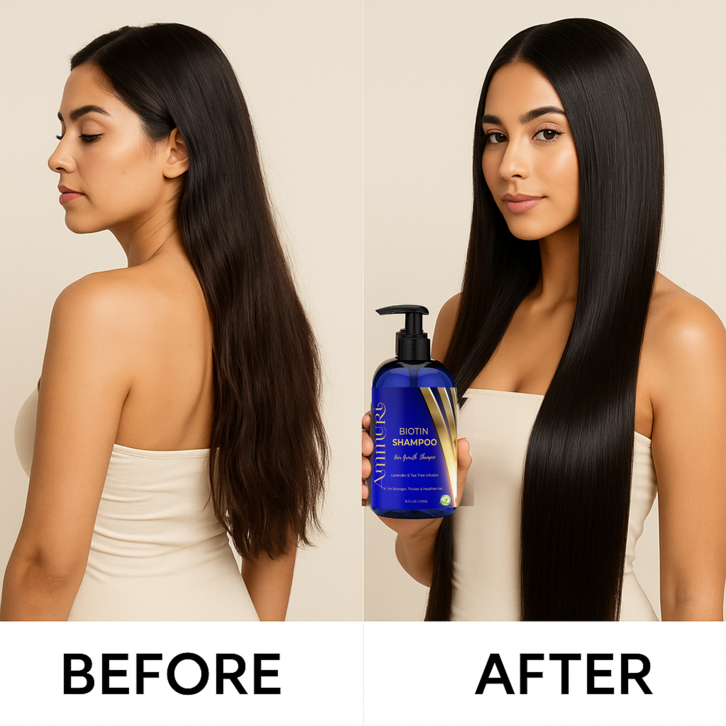 Ammuri Biotin Shampoo for Thicker Hair & Growth