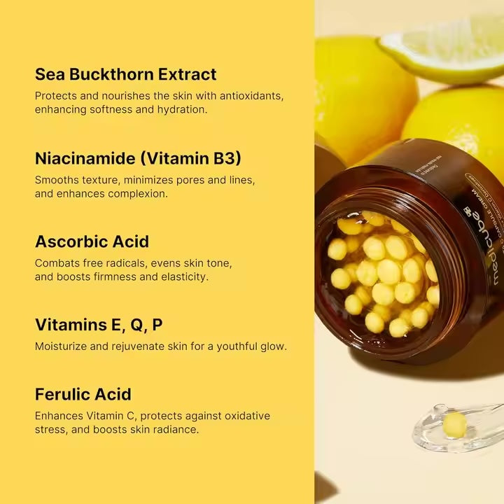 Korean Skin Care Korean Cosmetics Products Skin Whitening Cream Medicube Deep Vitamin C Golden Capsule Face Moisturizer Cream