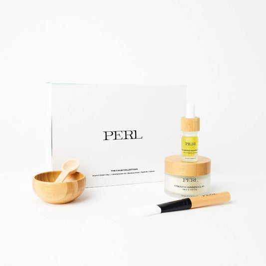 FRENCH GREEN CLAY MASK & CALMING MASK OIL SET