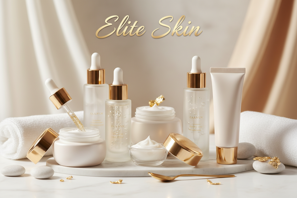 i mean logo on cosmetics or picture with cosmetics and name Elie Skin on the top