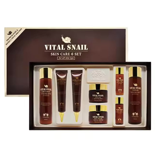 Vital Snail 6 Types Set Korean Skin Care Beauty Collagen UV protection Nutrition Hydrating PDRN VEGAN OEM