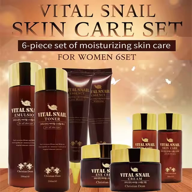 Vital Snail 6 Types Set Korean Skin Care Beauty Collagen UV protection Nutrition Hydrating PDRN VEGAN OEM