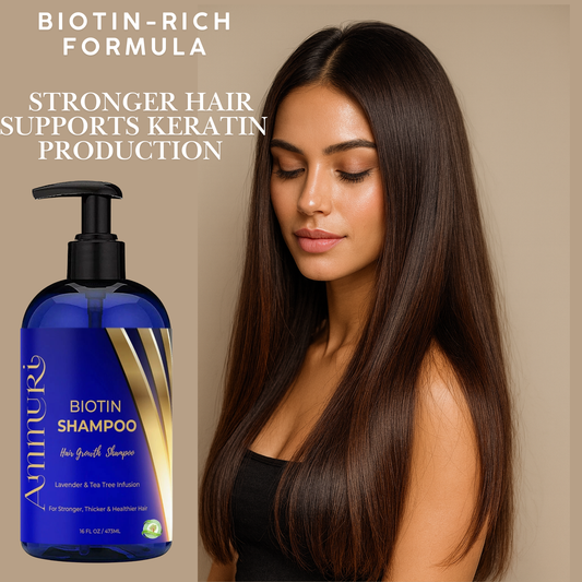 Ammuri Biotin Shampoo for Thicker Hair & Growth